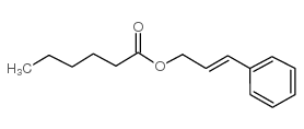 Hexanoic acid,3-phenyl-2-propen-1-yl ester结构式
