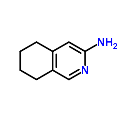 3-氨基-5,6,7,8-四氢异喹啉结构式