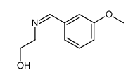 2-[(3-methoxyphenyl)methylideneamino]ethanol Structure
