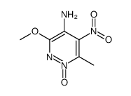 4-Pyridazinamine,3-methoxy-6-methyl-5-nitro-,1-oxide(9CI)结构式