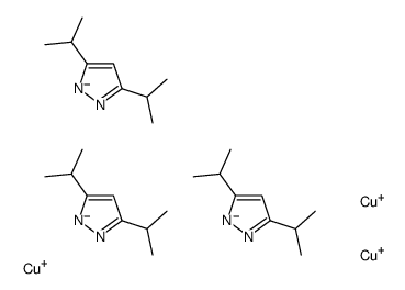 copper(1+),3,5-di(propan-2-yl)pyrazol-2-ide Structure