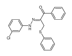 1-phenyl-3-phenylsulfanyl-propane-1,2-dione-2-(3-chloro-phenylhydrazone) Structure