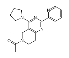 1-(2-pyridin-2-yl-4-pyrrolidin-1-yl-7,8-dihydro-5H-pyrido[4,3-d]pyrimidin-6-yl)ethanone Structure