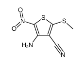 4-amino-2-methylsulfanyl-5-nitrothiophene-3-carbonitrile Structure