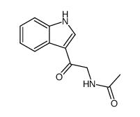 N-[2-(1H-Indol-3-yl)-2-oxoethyl]acetamide结构式