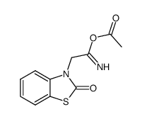 acetic 2-(2-oxo-benzothiazol-3-yl)-acetimidic anhydride Structure