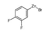 3,4-difluorophenylzinc bromide结构式