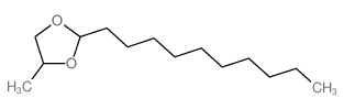 2-decyl-4-methyl-1,3-dioxolane结构式