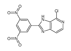 4-chloro-2-(3,5-dinitrophenyl)-1H-imidazo[4,5-c]pyridine Structure