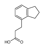 3-(2,3-dihydro-1H-inden-4-yl)propanoic acid结构式