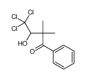 4,4,4-trichloro-3-hydroxy-2,2-dimethyl-1-phenylbutan-1-one结构式