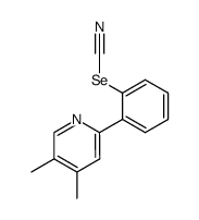 2-(4,5-dimethyl-2-pyridyl)phenyl selenocyanate结构式
