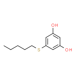 Resorcinol, 5-(amylmercapto)- (4CI) Structure