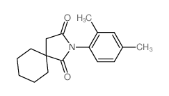 2-Azaspiro[4.5]decane-1,3-dione,2-(2,4-dimethylphenyl)- Structure