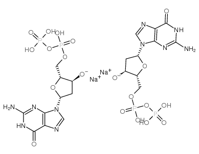 Guanosine 5'-(trihydrogen diphosphate), 2'-deoxy-, disodium salt Structure