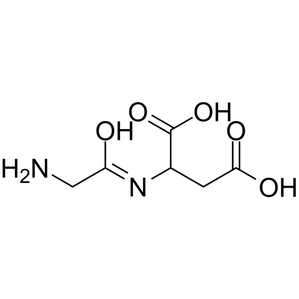 甘氨酰-DL-天冬氨酸结构式