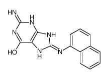 N-(guanin-8-yl)-1-naphthylamine结构式