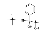 2,6,6-trimethyl-3-phenylhept-4-yne-2,3-diol Structure