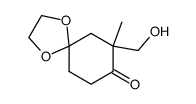 1,4-Dioxaspiro[4.5]decan-8-one,7-(hydroxymethyl)-7-methyl-(9CI) Structure
