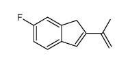 6-fluoro-2-prop-1-en-2-yl-1H-indene结构式