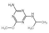2-氨基-4-异丙基氨基-6-甲氧基-1,3,5-三嗪结构式