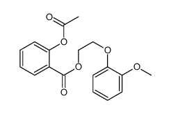 2-(2-methoxyphenoxy)ethyl 2-acetyloxybenzoate结构式