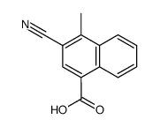 1-Naphthalenecarboxylicacid,3-cyano-4-methyl-(9CI) Structure