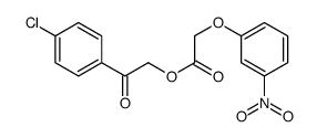 [2-(4-chlorophenyl)-2-oxoethyl] 2-(3-nitrophenoxy)acetate Structure