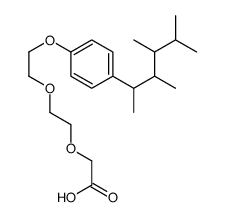 2-[2-[2-[4-(3,4,5-trimethylhexan-2-yl)phenoxy]ethoxy]ethoxy]acetic acid Structure