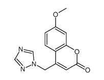 7-methoxy-4-(1,2,4-triazol-1-ylmethyl)chromen-2-one Structure