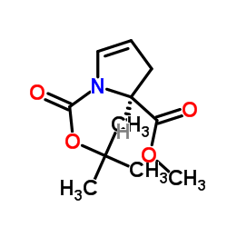 N-Boc-L-脯氨酸-4-烯甲基酯结构式