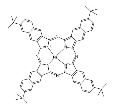 2,11,20,29-四叔丁酯-2,3-萘酞菁镍结构式