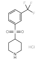 4-{[3-(三氟甲基)苯基]磺酰基}-哌啶盐酸盐结构式