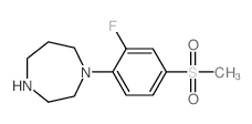 1-[2-FLUORO-4-(METHYLSULFONYL)PHENYL]-1,4-DIAZEPANE Structure
