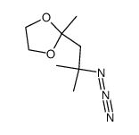 4-Azido-4-methylpentan-2-one ethylene acetal Structure