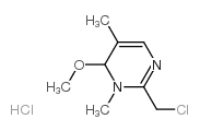 2-(chloromethyl)-3,5-dimethyl-4-methoxypyrimidine hydrochloride structure