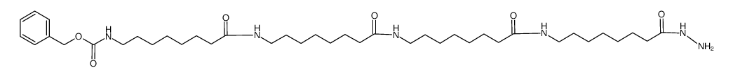 35-benzyloxycarbonylamino-10,19,28-trioxo-9,18,27-triazapentatriacontanohydrazide结构式