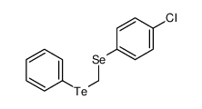 1-chloro-4-(phenyltellanylmethylselanyl)benzene Structure