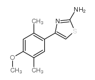 4-(4-甲氧基-2,5-二甲基-苯基)-噻唑-2-胺结构式
