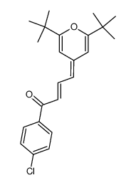 4-(2,6-Di-tert-butyl-4H-pyran-4-ylidene)-1-(4-chlorophenyl)-2-butene-1-one结构式
