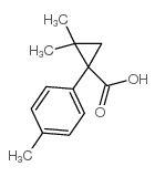 2,2-二甲基-1-(4-甲基苯基)环丙烷羧酸结构式