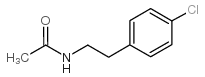 1-(N-乙酰基氨基)-2-(4-氯苯基)-乙烷结构式