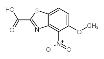 5-甲氧基-4-硝基-2-苯并噻唑羧酸结构式