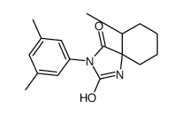 3-(3,5-dimethylphenyl)-6-methyl-1,3-diazaspiro[4.5]decane-2,4-dione Structure