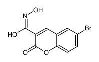 6-bromo-N-hydroxy-2-oxochromene-3-carboxamide结构式