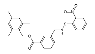 3-[(2-Nitro-phenylsulfanylamino)-methyl]-benzoic acid 2,4,6-trimethyl-benzyl ester结构式