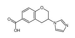 3-imidazol-1-yl-3,4-dihydro-2H-chromene-6-carboxylic acid Structure
