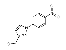 3-(chloromethyl)-1-(4-nitrophenyl)pyrazole Structure