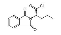 2H-Isoindole-2-acetyl chloride, 1,3-dihydro-1,3-dioxo-α-propyl-, (αS)结构式