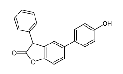 5-(4-hydroxyphenyl)-3-phenyl-3H-1-benzofuran-2-one Structure